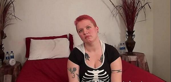 Casting Cassie Big tits short hair redhead Desperate Amateurs